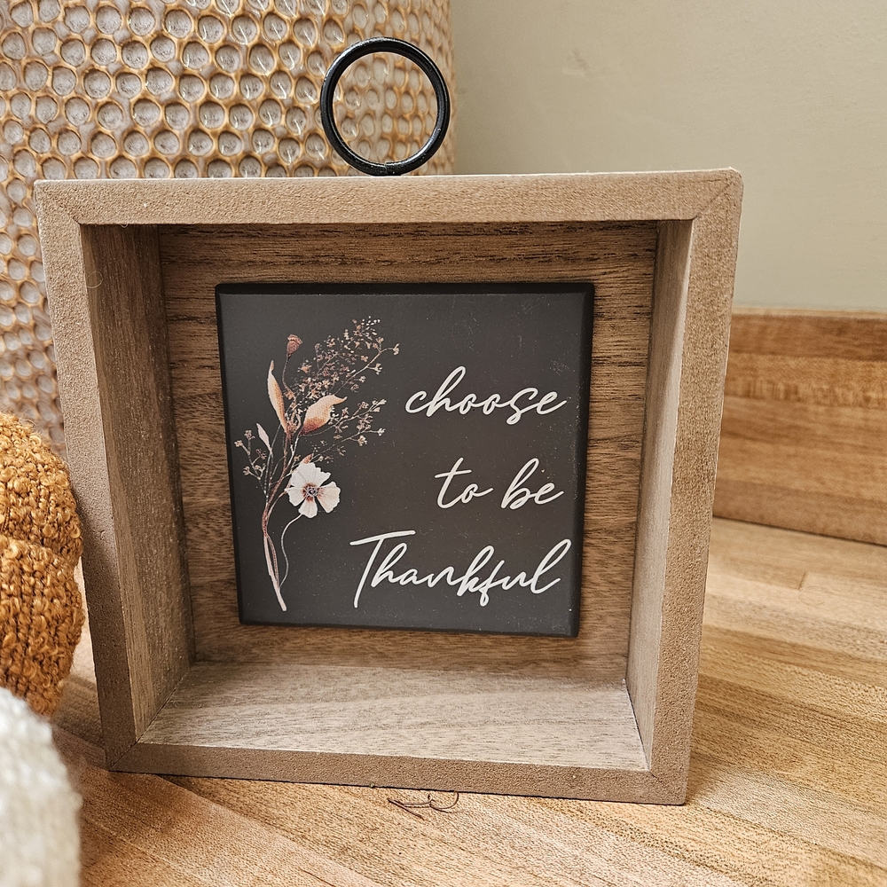 A Classy Chic Boutique Wooden Frame with Inspirational Quote